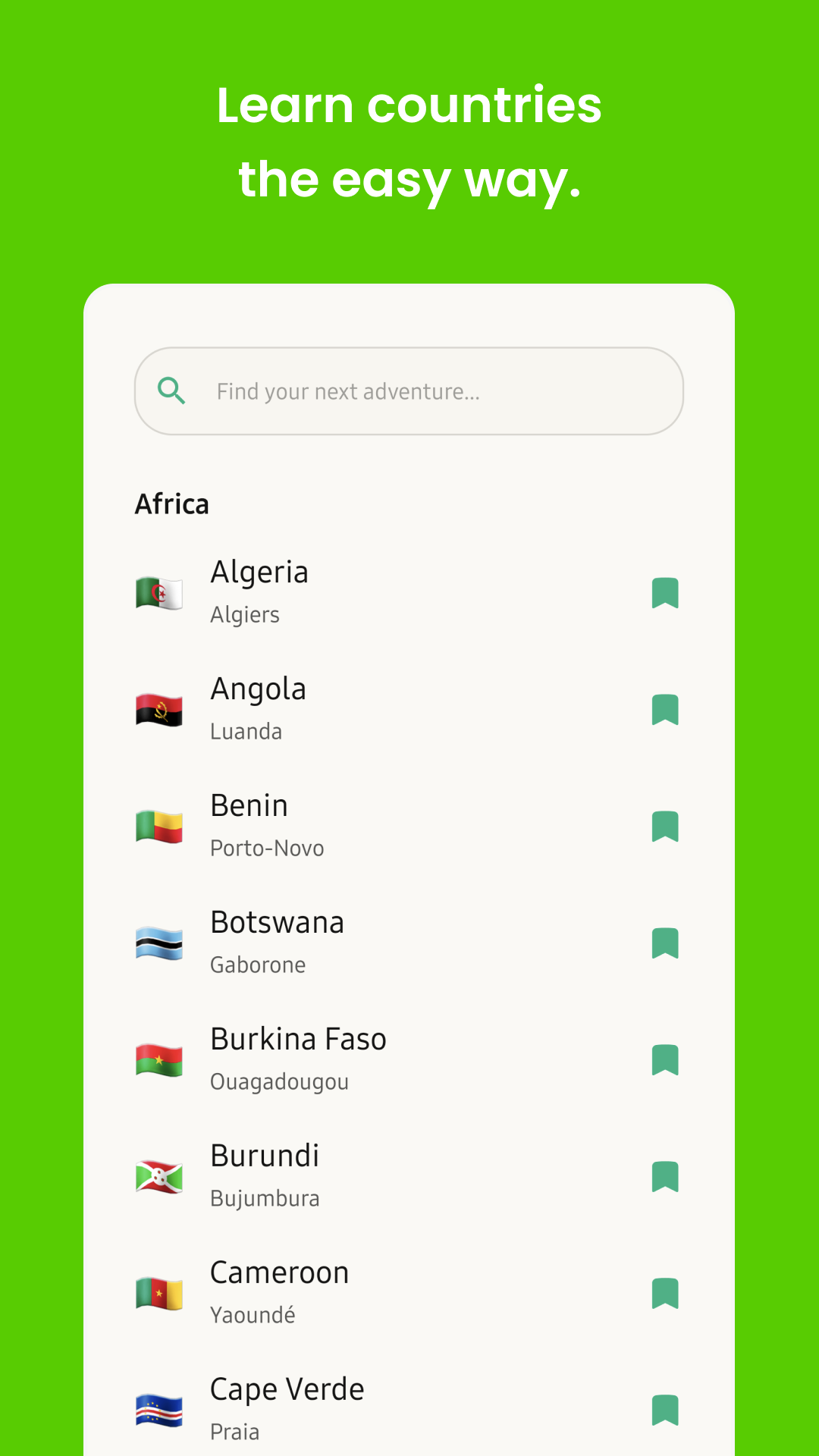 GeoList Screenshot